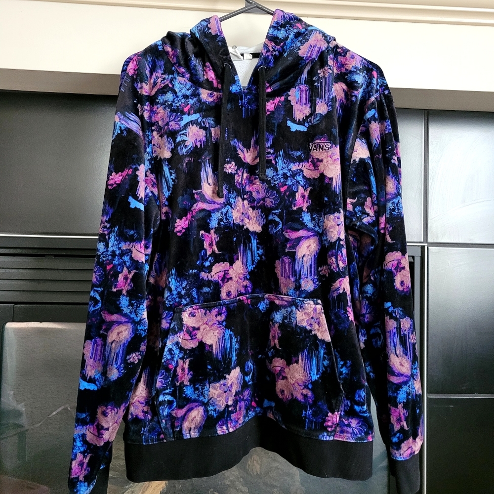 Vans Dripped Velvet Hoodie, Women's Size L